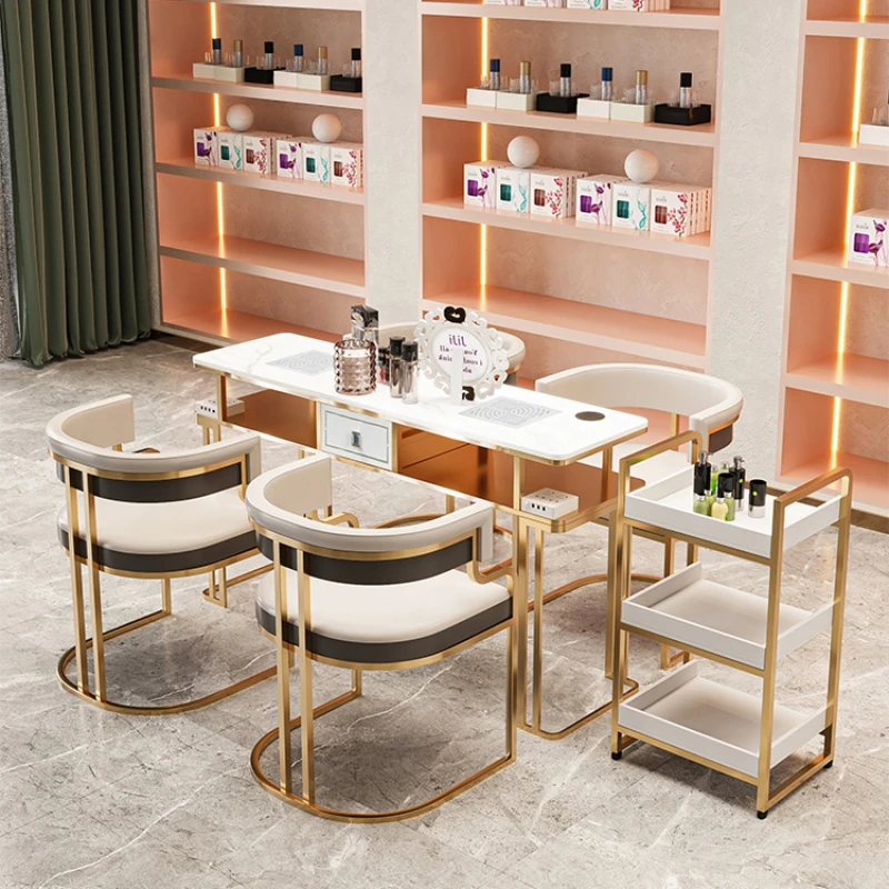 

Nail Designer Manicure Table Professional Dressing Makeup Manicure Table Aesthetic Beauty Nagel Tafel Furniture Salons YN50MT