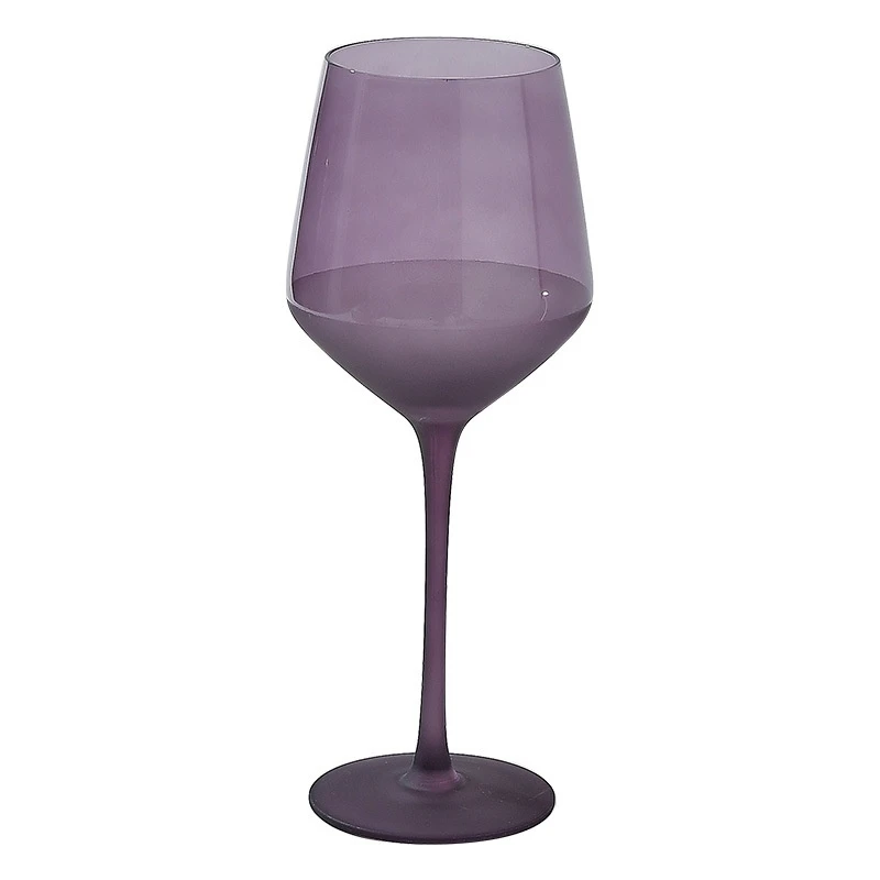 Purple Frosted Glass, French Style, High Aesthetic Grape Wine Glass, High Aesthetic Aesthetics, Champagne Glass
