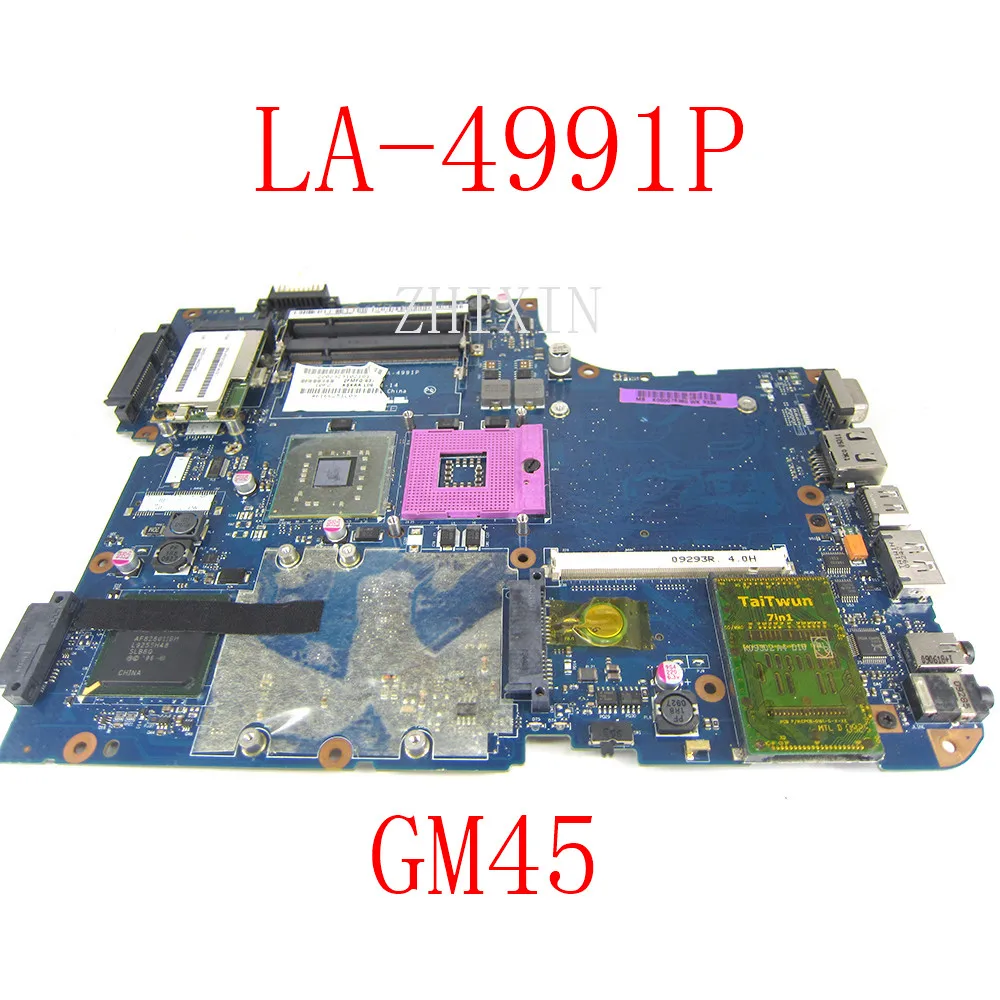 

yourui for Toshiba Satellite A500 A505 NoteBook PC Laptop Motherboard GM45 K000083060 KSKAA LA-4991P Mainboard Tested