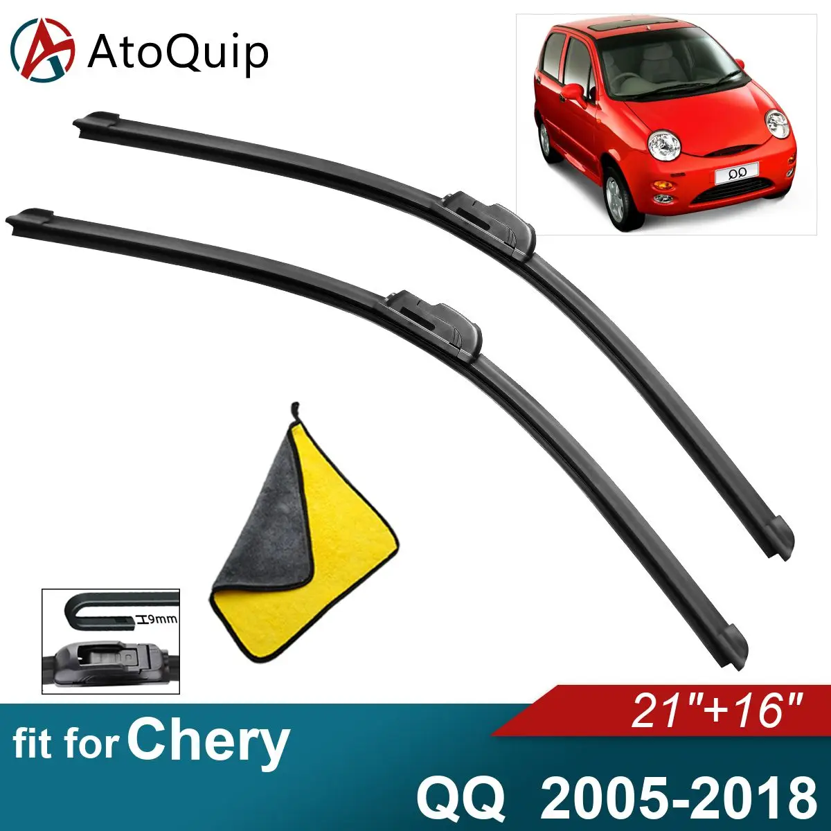 

Аксессуары для Chery QQ, щетки стеклоочистителя из мягкой резины, автомобильный передний экран