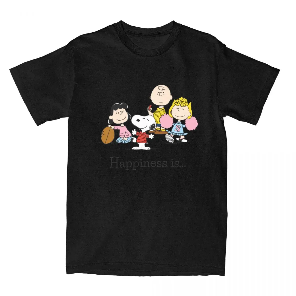 thumbnail image 1 of Camiseta divertida de Peanuts, Snoopy y Charlie Brown para hombres y mujeres, camiseta de algodón con estampado de dibujos animados lindos, 1 of 5