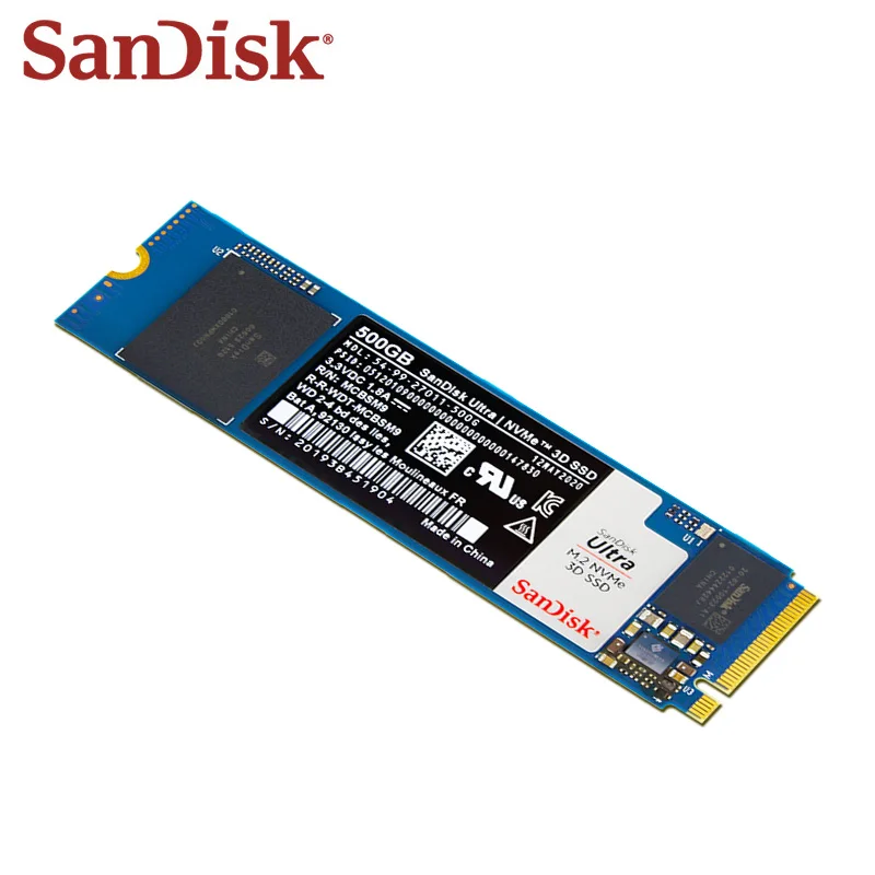 Sandisk-disco de Estado Sólido Interno Disco Rígido para Laptop e Desktop 100 Original Ultra M.2 Nvme 3d Ssd 500gb 1tb 2tb m2 2280 Ssd - Imagem 2