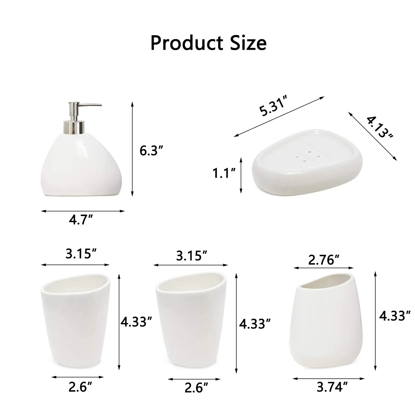 Soap Dispenser Toothpaste Dispenser Bathroom Accessories Set Ceramic Bathroom Accessory Set Luxury Bathroom Vanity Countertop Set Soap Dispenser Toothbrush Holder Soap Dish Supply