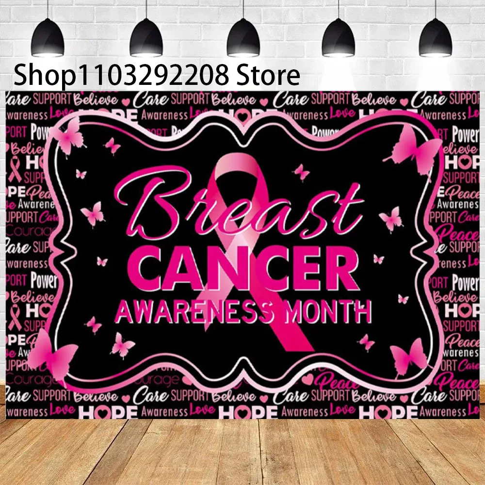 thumbnail image 1 of Cinta rosa Mariposa Amor Esperanza Apoyo Coraje Tema Octubre Concientización sobre el cáncer de mama Actividades benéficas Fiesta para mujeres Accesorios, 1 of 5