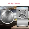 Italian Hard Ice Cream Machine 6L Big Capacity Freezer Milk Slurry Making YX123TB 6