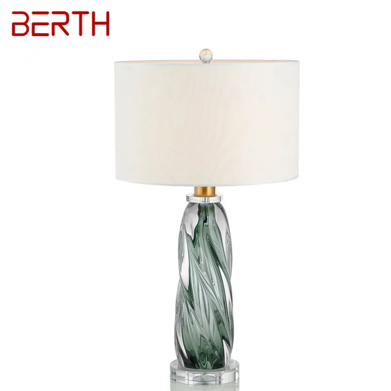 

BERTH Nordic Glaze Table Lamp Modern Art Iiving Room Bedroom Study Hotel LED Personality Originality Desk Light