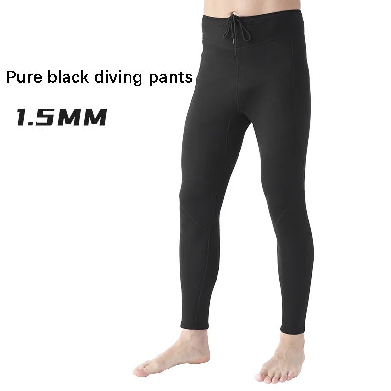 Wetsuit Pants Shorts Diving Pants 1.5mm Neoprene Surfing Fishing Long Pants Adjustable Strap Keep Warm Free-diving Snorkel For Men