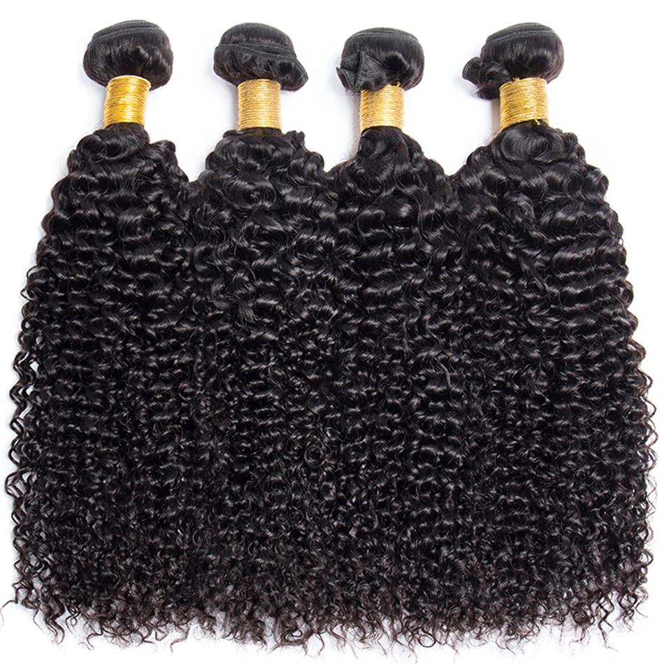 10a Raw Brazilian Hair Bundles Kinky Curly Bundles Human Hair Weave