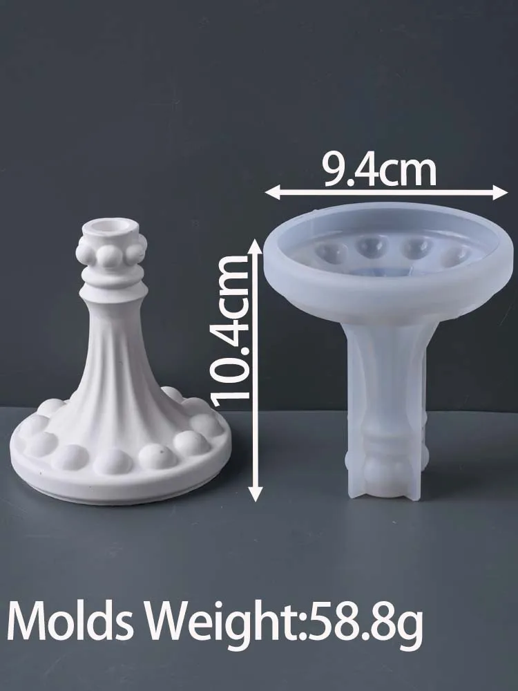 النمط الأوروبي شمعة حامل قالب من السيليكون لتقوم ب...