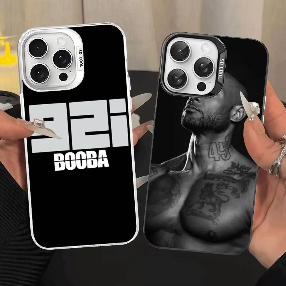 Colorful Matte Phone Case Featuring Rapper B-Booba Design