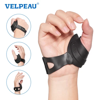 VELPEAU Stecca per articolazioni basali per pollice per dolore da osteoartrite, artrite e tendinite, tutore per pollice in gomma morbida CMC per donne e uomini