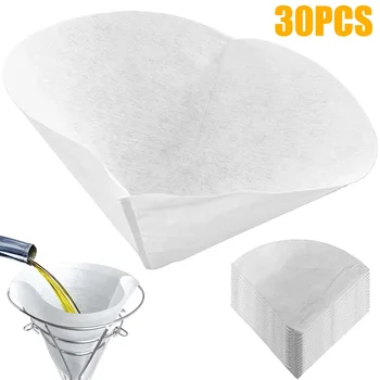 30 Pcs Fryer Oil Filter Cone Filters Non-Woven Filter Cones Cooking Oil Filter Cones Filter Kitchen Restaurants Hotels Accessory