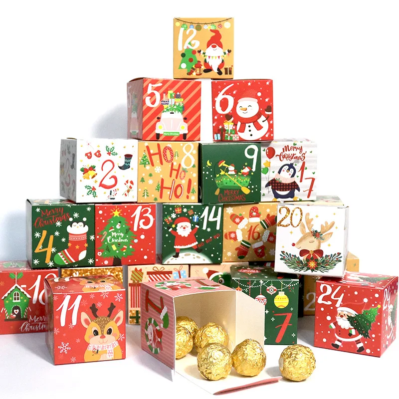 2022 Christmas Advent Calendar Candy Box Christmas Countdown Digital