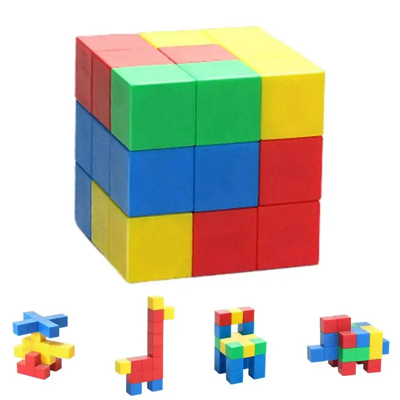 

32Pcs Magnetic Building Blocks Colorful Children DIY Model Building Blocks Early Educational Kids Construction Toys For Gifts