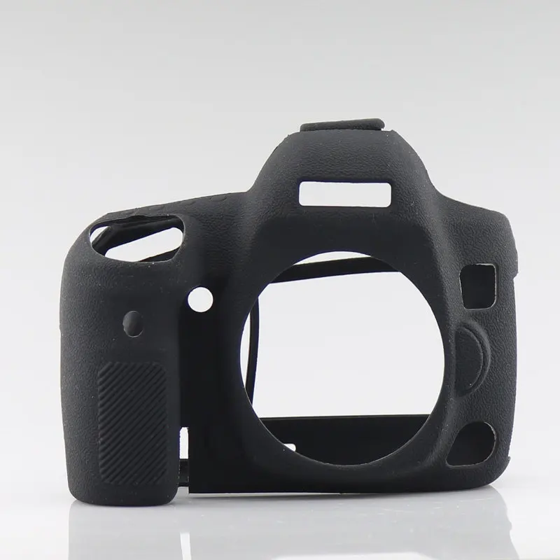 Silikon zırh kılıf vücut kapak koruyucu Anti-skid doku tasarımı Canon EOS 5D Mark IV 4 5D4 DSLR kamera sadece
