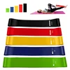 1/5/20pcs 5-Color Yoga Resistance Rubber Band Fitness Equipment 0.35mm-1.1mm Pilates Exercise Training Fitness Elastic Band