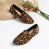 Pointed Toe Shoes Woman Flats Autumn Loafers With Fur Casual Female Sneakers Dress Fall Summer Slip-on Big Size Leopard leopard 1