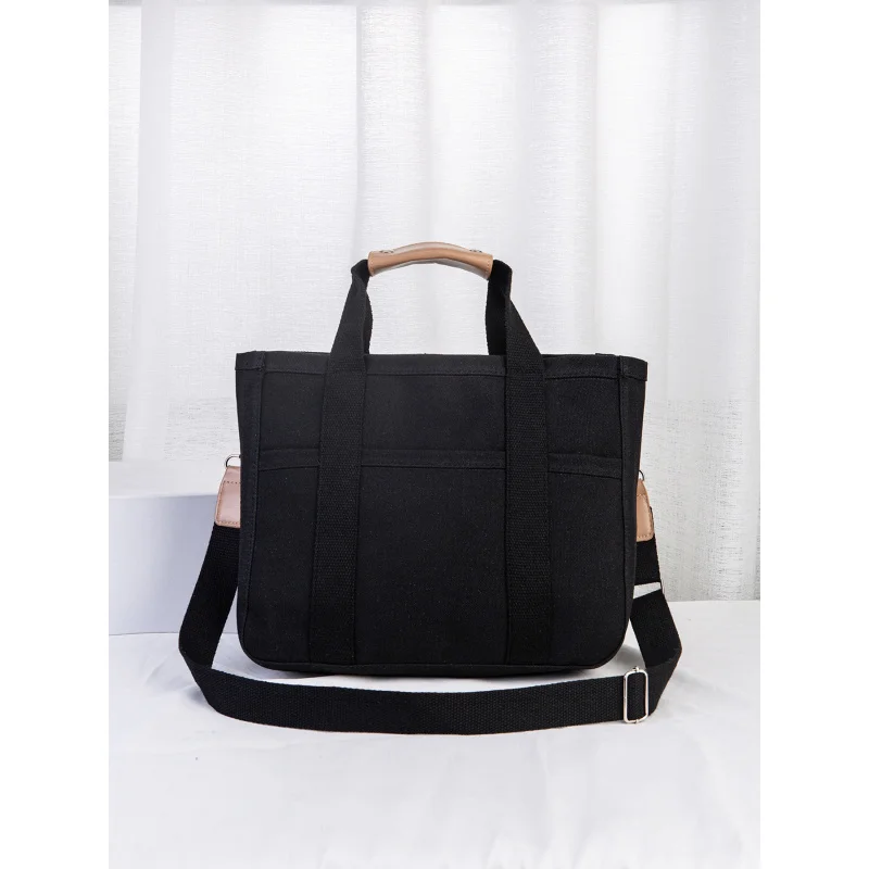 Mommy Bag, Fashionable And Multifunctional Mother And Baby Shoulder Crossbody Bag, Hand-Held Canvas Baby Mommy Bag