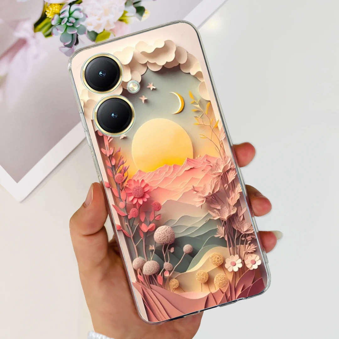 Vivo Y27 Fashionable Painted Soft Silicone Phone Case