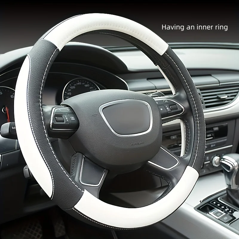 

Car Steering Wheel Cover Neutral Version Anti Slip and Sweat Absorbing Car Protection All-season Universal Suitable for 37-38cm