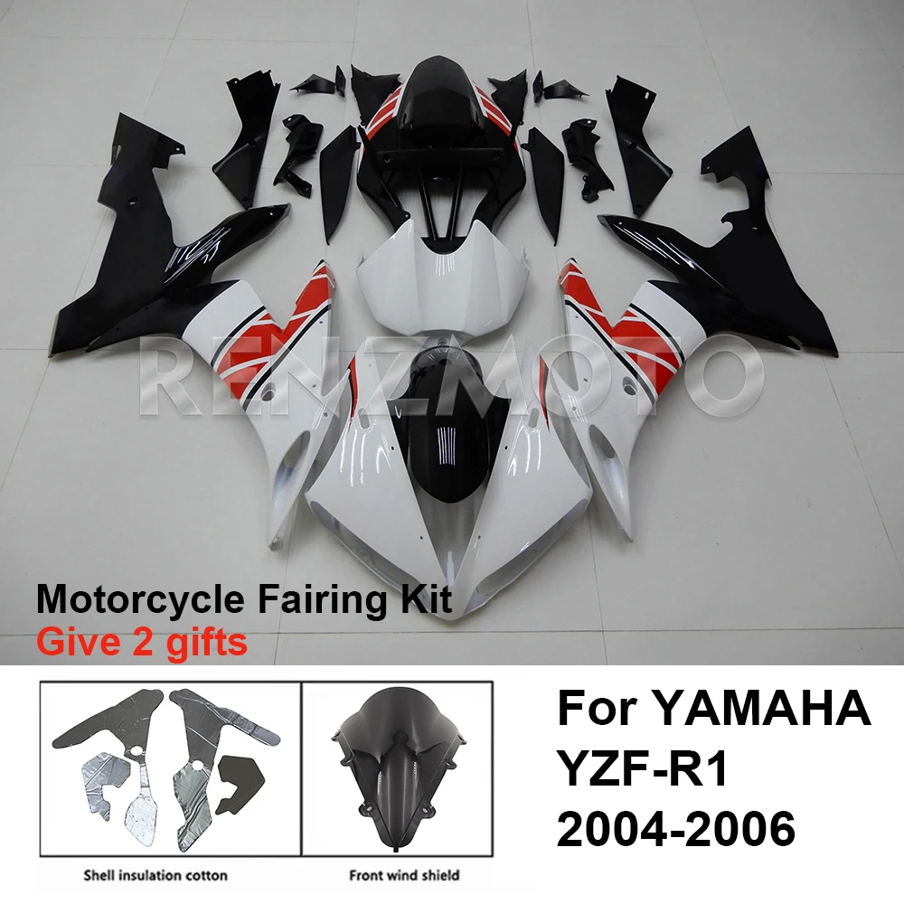 

Motorcycle Fairing Set Body Kit Plastic For YAMAHA YZF-R1 YZF R1 2004-2006 Accessories Injection Bodywork Y1005-110a