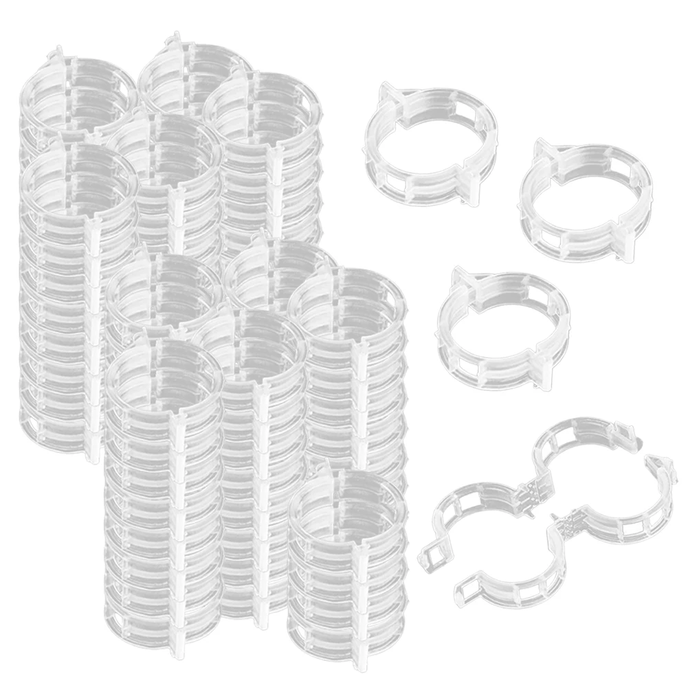 100PCS Plastic Plant Support Clips Reusable Plant Vine Connects Fixing Tool Vegetable Tomato Grafting Protect Garden Supplies