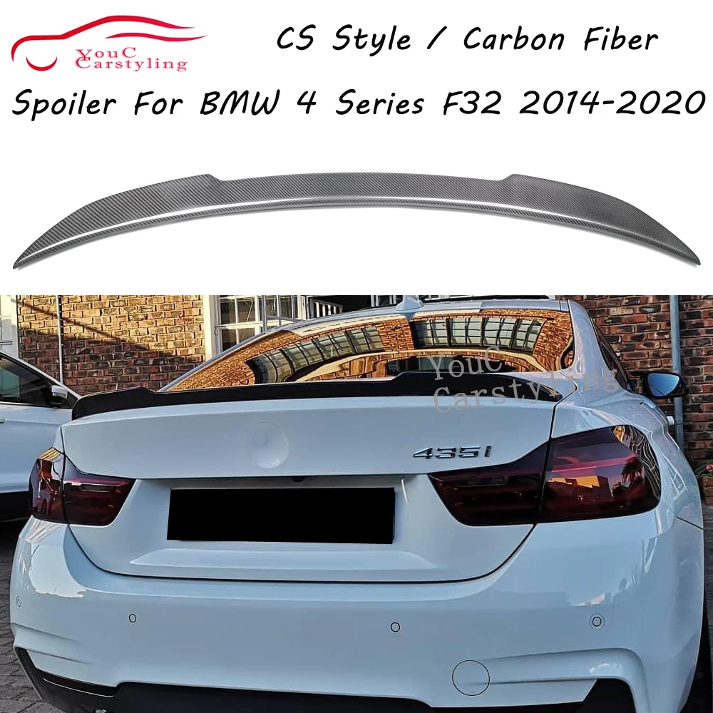 

F32 Carbon Fiber Rear Spoiler Splitter for BMW 4 Series F32 2-door Coupe 2014-2020 420i 428i 430i 435i 440i Trunk Boot Lip Tail