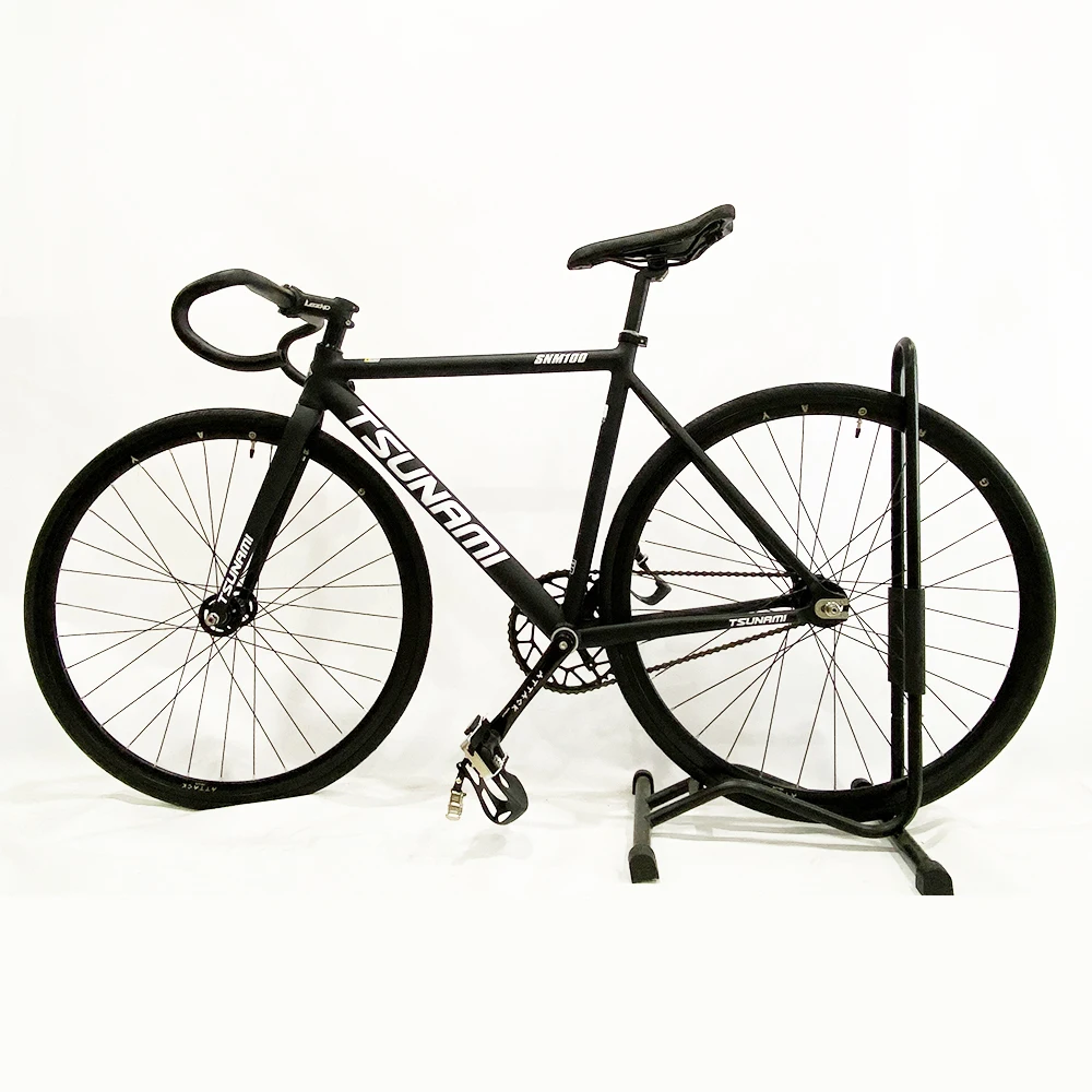 Fixed Gear Bike Tsunami Snm100 Aluminum Alloy Frame Gray Attack Wheels
