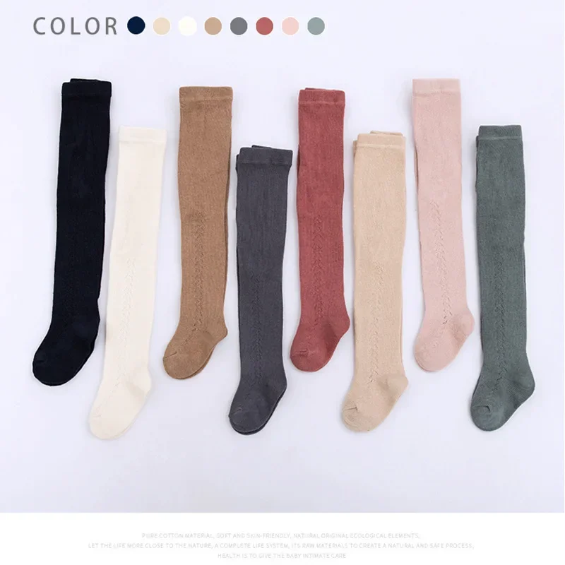 Spain Girls Stocking Spring Summer Tight For Toddler Baby Hollow Infant Ribbed Tights Babies Pantyhose kids pantyhose toddler tights