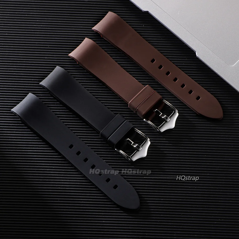 Universal Curved End Silicone Waterproof Sport Wristband - Soft, Comfortable Strap for All Genders