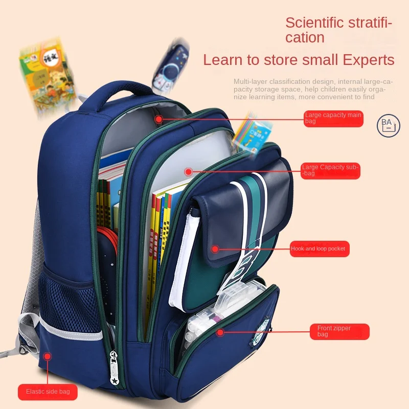 waterproof Children School Bags Girls boys Primary school backpack Orthopedic Backpack schoolbag kids book bag Mochila Infantil 6