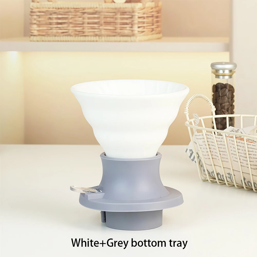 فلتر قهوة سيراميك V60 ذكي، ترشيح يدوي، استخلاص مثا...