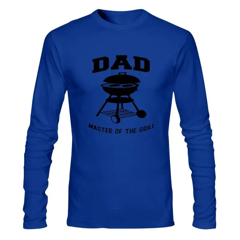 Man Clothing Dad Master Of The Grill Weber Bbq Bar B Que Fathers Day Gift T-Shirt Summer Style |
