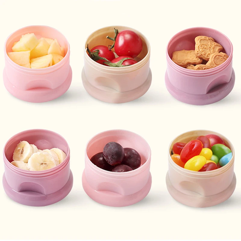 Portable Baby Food Storage Box Cartoon Infant Milk Powder Box Toddler Snack  Container Sealing Box Cereal Storage Organizer - AliExpress