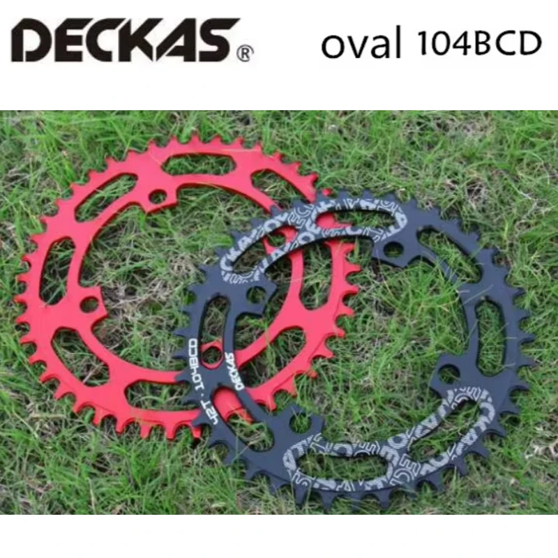 DECKAS 104BCD Chainring Round Oval 40T 42T 44T 46T 48T 50T 52T MTB Mountain Bicycle For Shimano 8-12S Crankset Aluminum Alloy bike chainring,bicycle parts