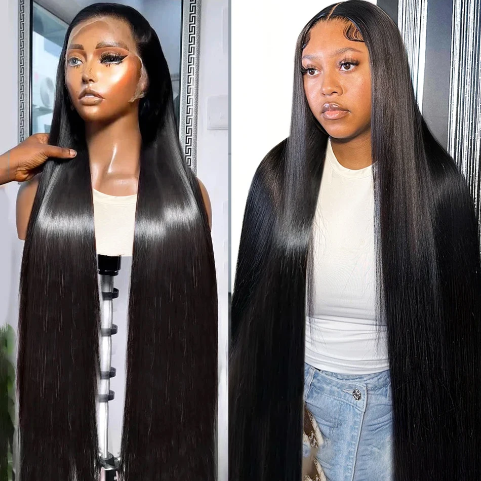 

Захватывающий парик 250, плотность 30, 40 дюймов, прямой парик Hd на сетке спереди, 5x5, парик без клея, бразильский парик 13X4 Hd на сетке, парики из человеческих волос для женщин