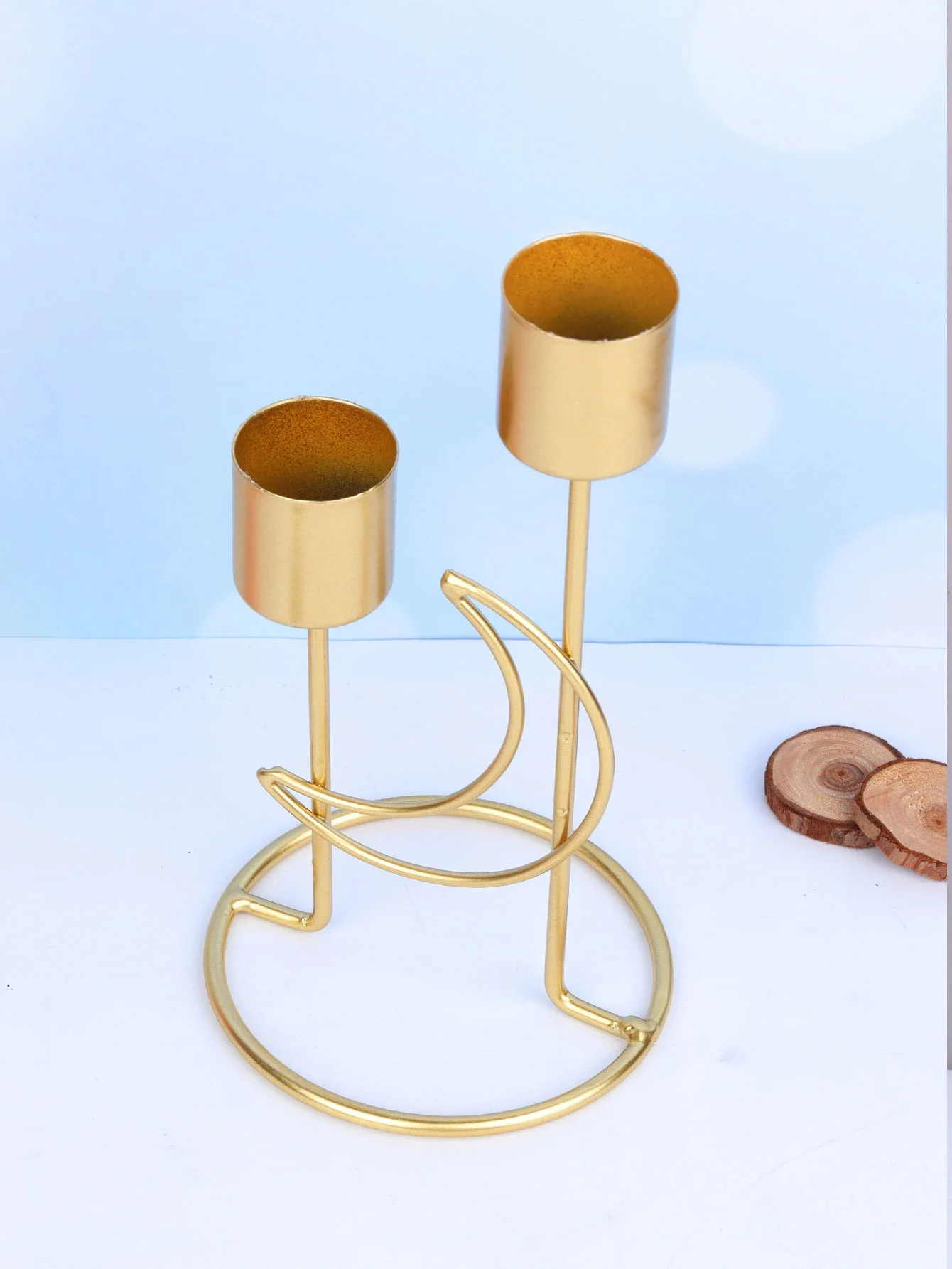 Iron Candle Holder Modern Single-head Candlestick Stand Wedding Dinning Table Decorating Dinner Party Candle Holder Decoration