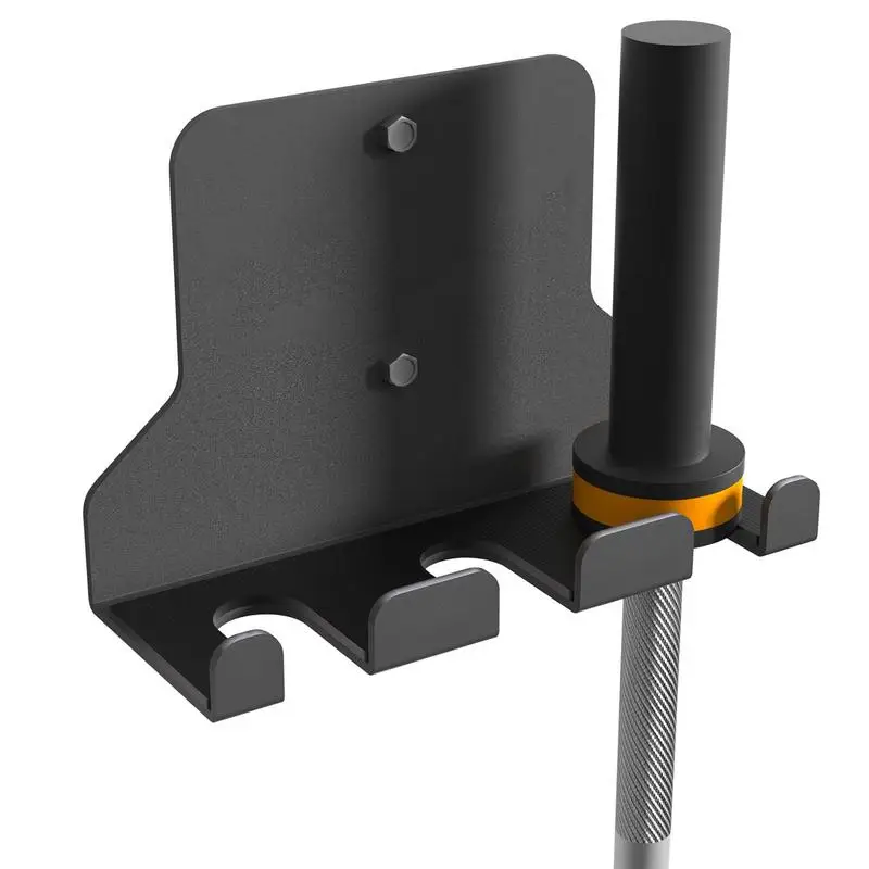 Barbell Rack Wall Mount Vertical Gym Barbell Holder Gym Bar Holder Wall-Mounted Space-Saving Powder Coated For Durability