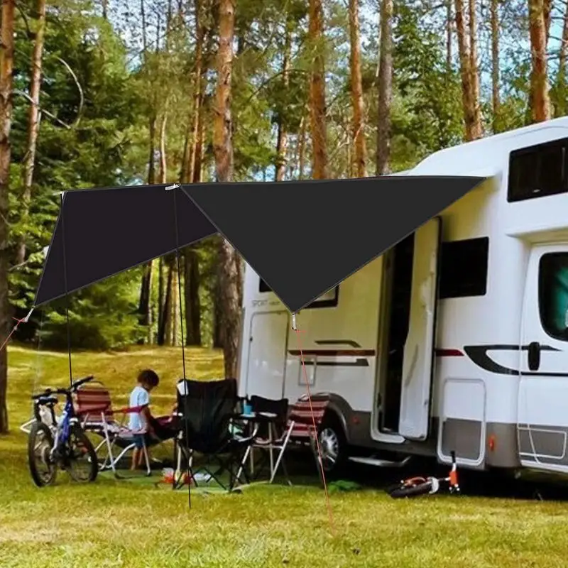 

SUV Tailgate Shade Awning Tent Portable Waterproof Roof Top Tent Hatchback Canopy Shade for SUV Minivan Suitable Camping Travel
