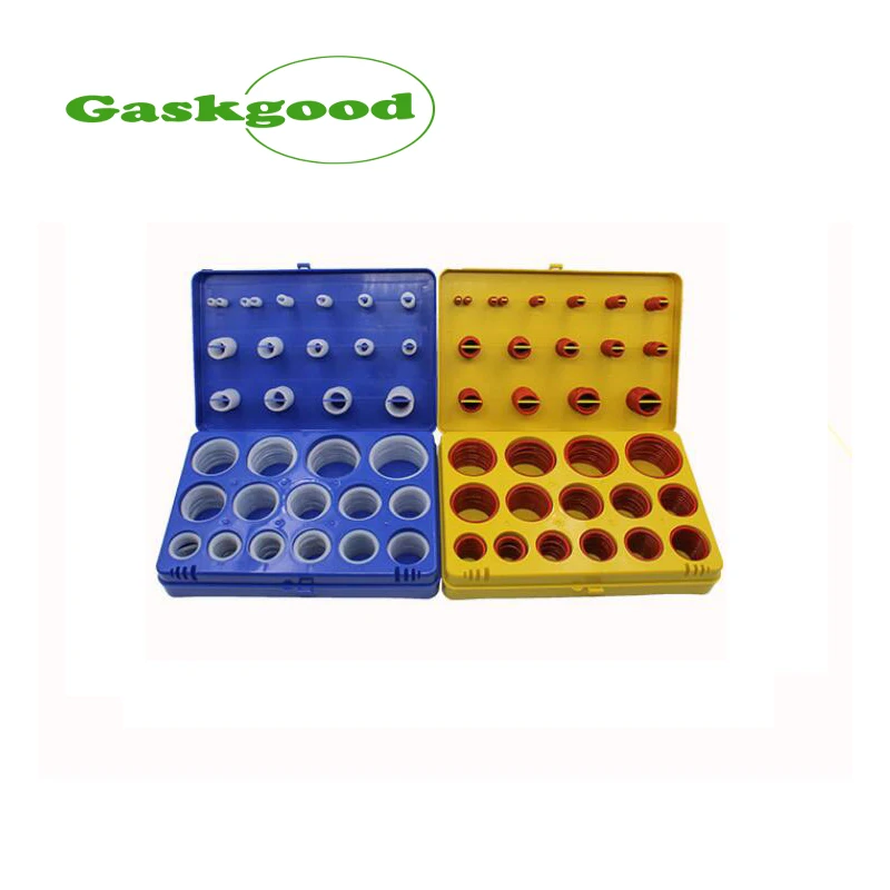 390pcs White Translucent Iron Red Silicone O Rings Kit 30Sizes O ring Seal Rubber Washer Gasket