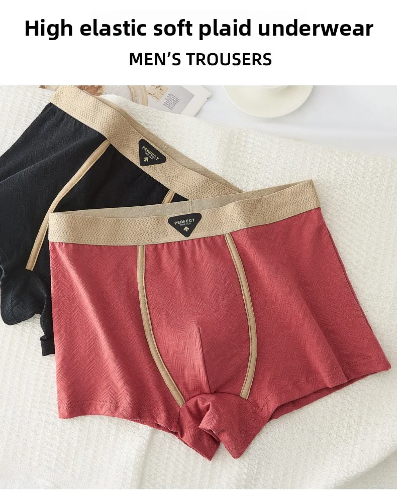 3PC 100% Cotton Men's Underwear Autumn Winter New 10A Antibacterial BoxerShorts Loose Comfortable Men's Quadrangle Underpants S7b036aaad85e4277837f18224f11e03cW