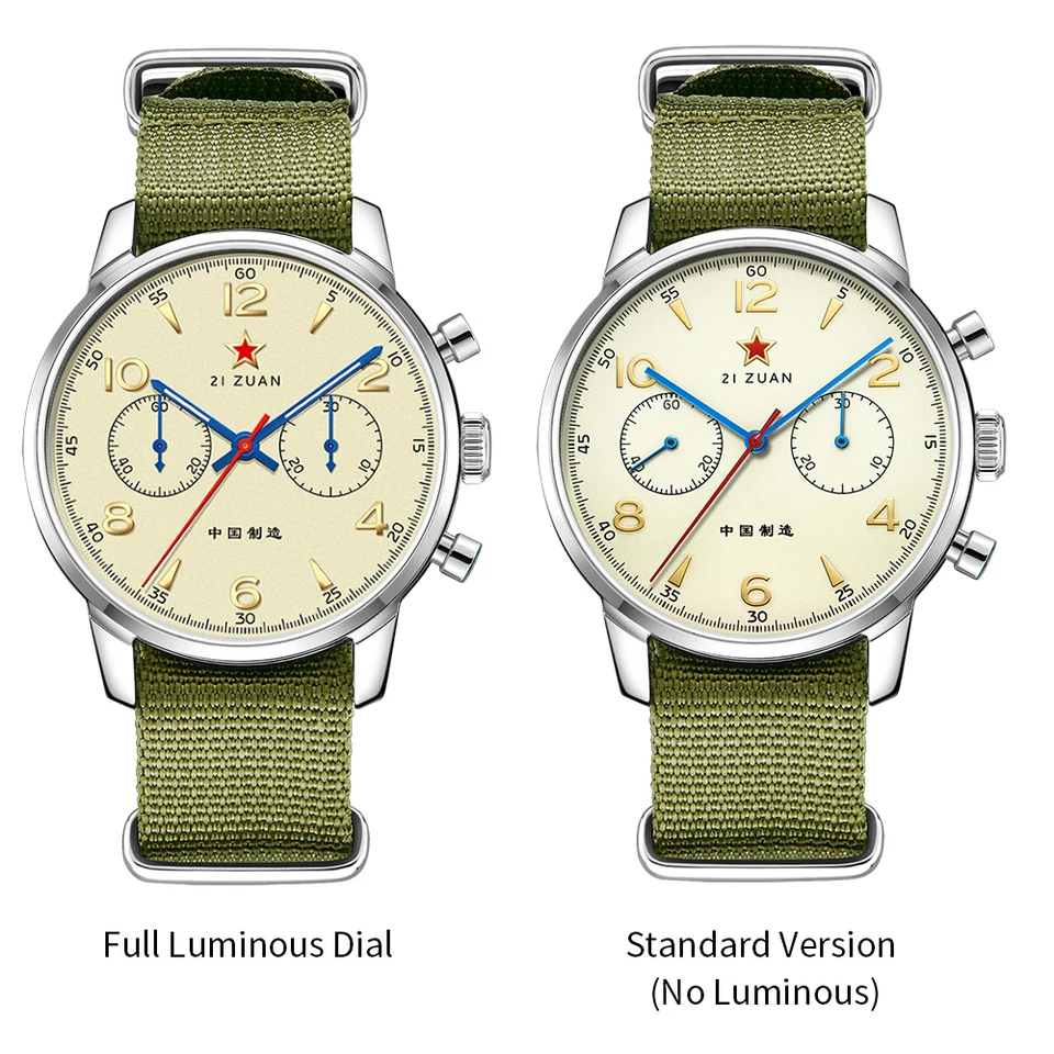 TOPHILL Vintage Classic Aviator 21 Zuan seagull ST1901 Movement