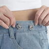 Jeans Button Adjustable Clips for Pant Skirts Waist Tightener Buckle Snap Button Adjuster Butterfly Pin Button Clothing Supplies 2