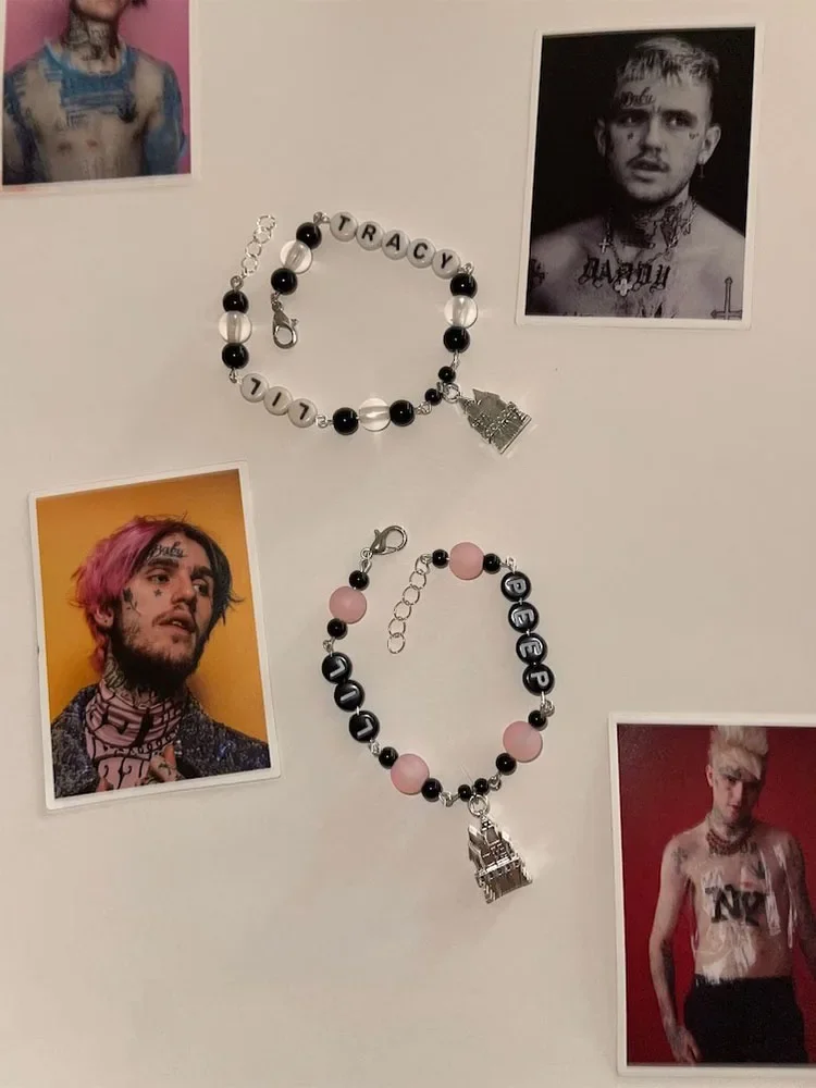 Браслеты lil peep Lil персонажи Трейси, браслеты ручной работы