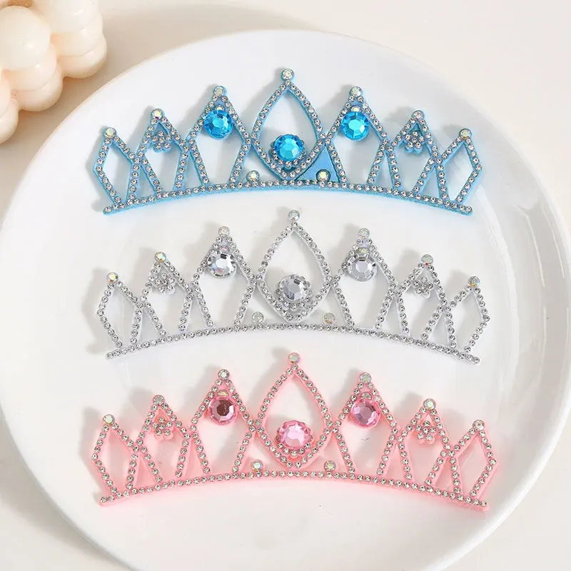 Großhandel 100 Stücke Magische Diamant Blume Königin Applikationen Haarspange Krone Dekorationen DIY Patches für Kleidung Und Schuhe