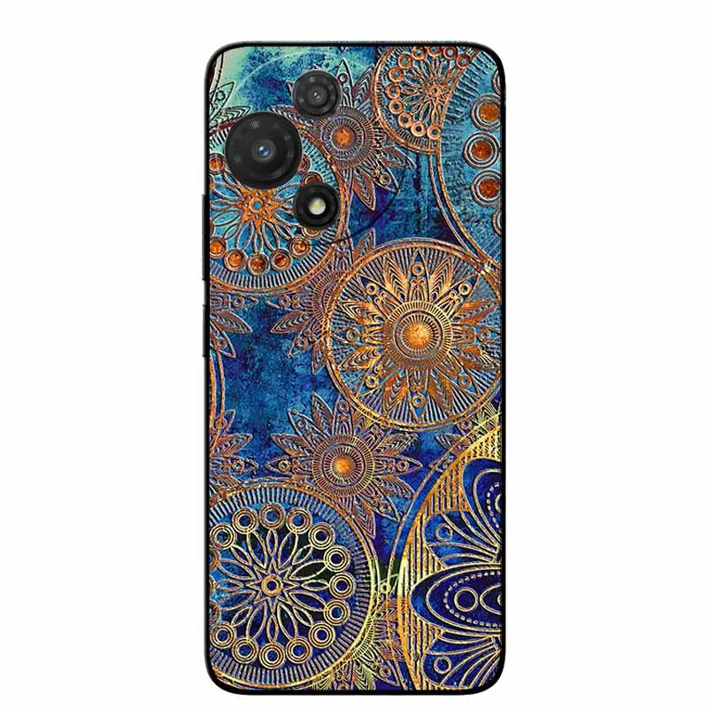 3D Cartoon Embossed Retro Silicone Case with Anime Bumper