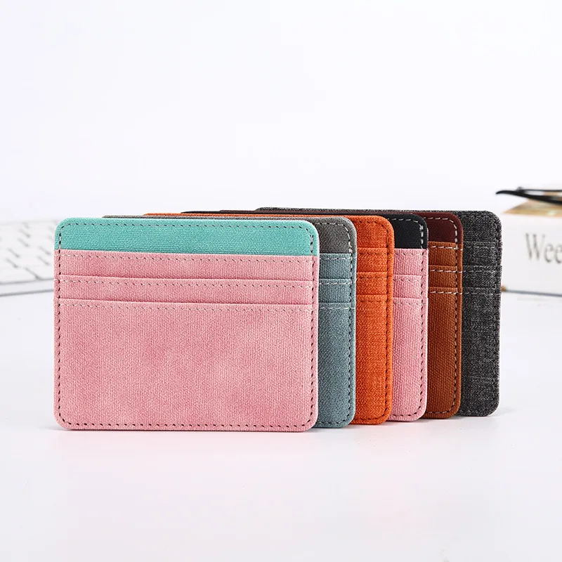 PU thin card holder multi-purpose student card holder female bank card holder credit card holder portable holder
