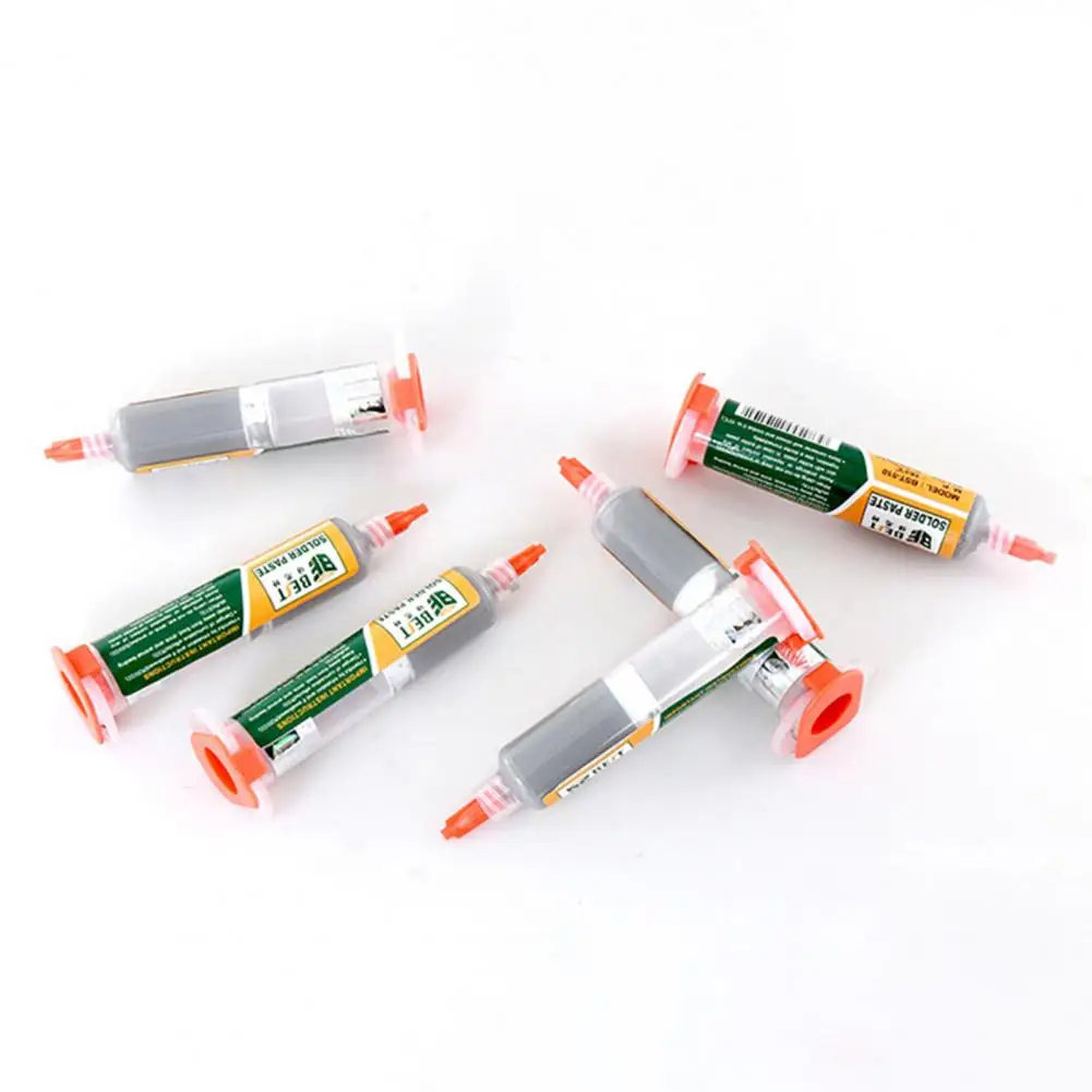 BST-510 Solder Tin Paste Medium Temperature Melting Point 183 Degree Celsius Needle Tube Welding Paste for Home