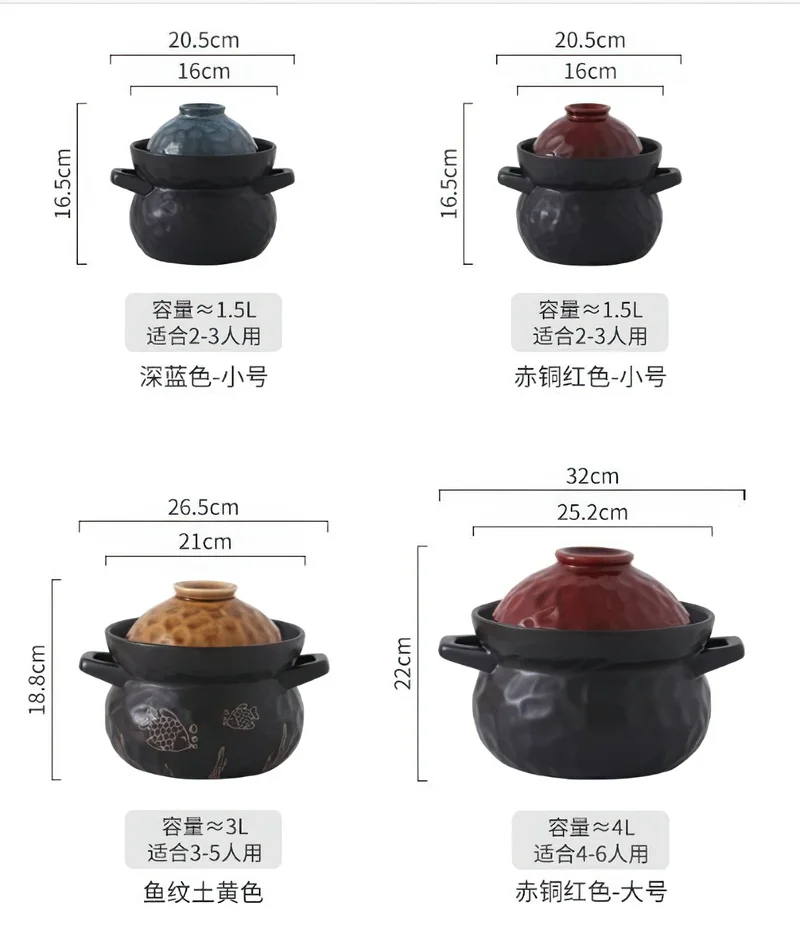 Japanese Pot Ceramic Pot Cooking Pan Big Saucepan Korean Cookware Clay Pot  for Cooking Casserole Kitchen Utensils Stone Pan - AliExpress