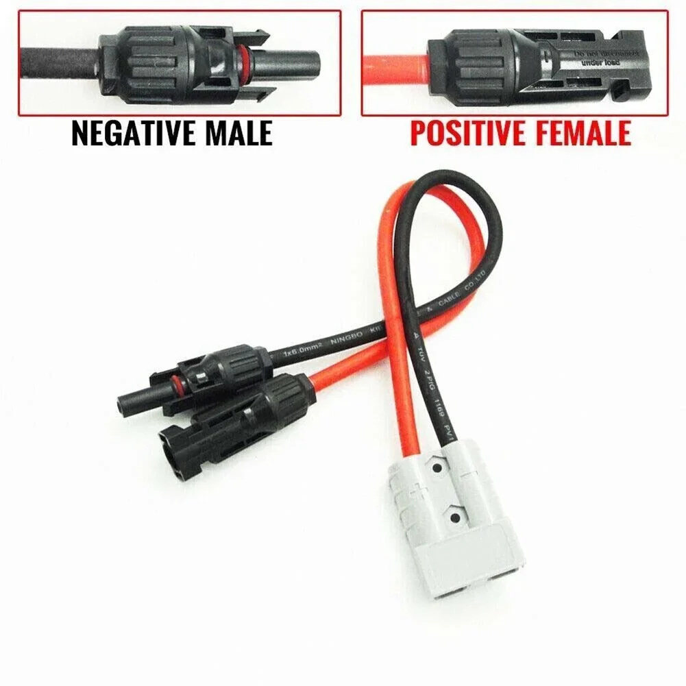 50 AMP For Anderson Plug Connector To Solar Panel Cable Y Adaptor Connector 30cm 12AWG Male And Female Connectors electrical cable connector industrial waterproof connector